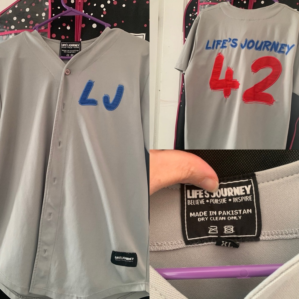 Gray Baseball Jersey